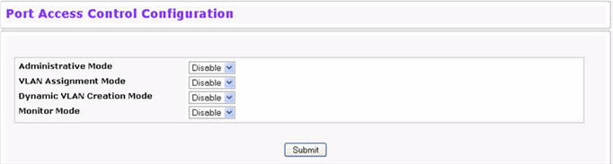 Port Access Control-Port Configuration