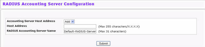 Add RADIUS Accounting Server