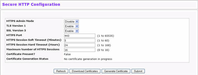 Secure HTTP Configuration