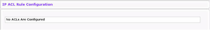 IP ACL Rule Configuration (Create Rule)