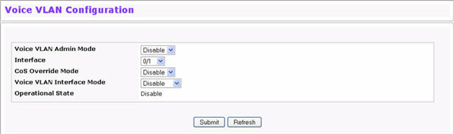 Voice VLAN Configuration