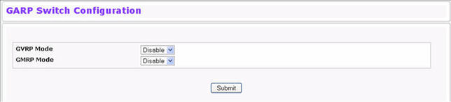 GARP Switch Configuration