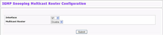 Multicast Router Configuration