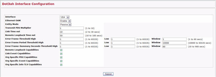 Dot3ah Interface Configuration — Create