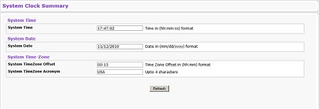 System Clock Summary