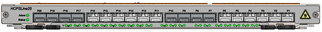 HCPSLine25 - Front panel