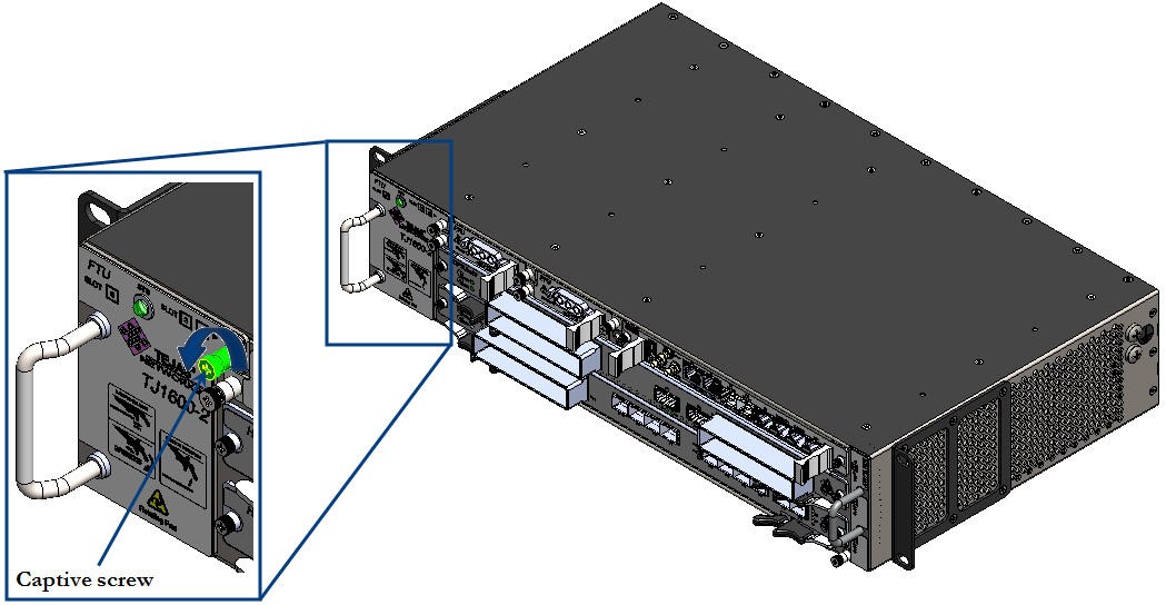 Loosening Captive Screw on Fan Tray Unit