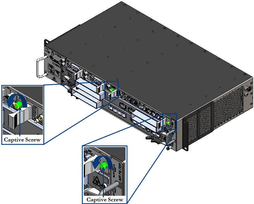 Loosening Captive Screws on the Card