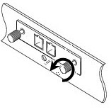 Loosening the Captive Screws on CFP