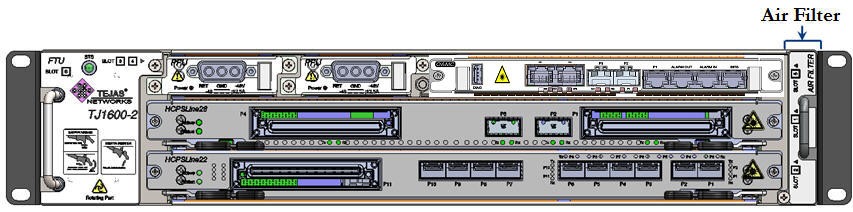 Position of Air Filter on TJ1600 Type-2SR chassis
