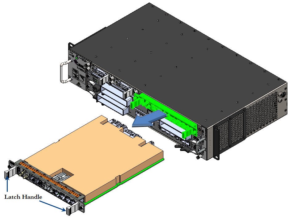 Sliding the Card out of the Chassis