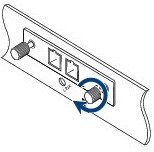 Tighten the Captive Screw on CFP