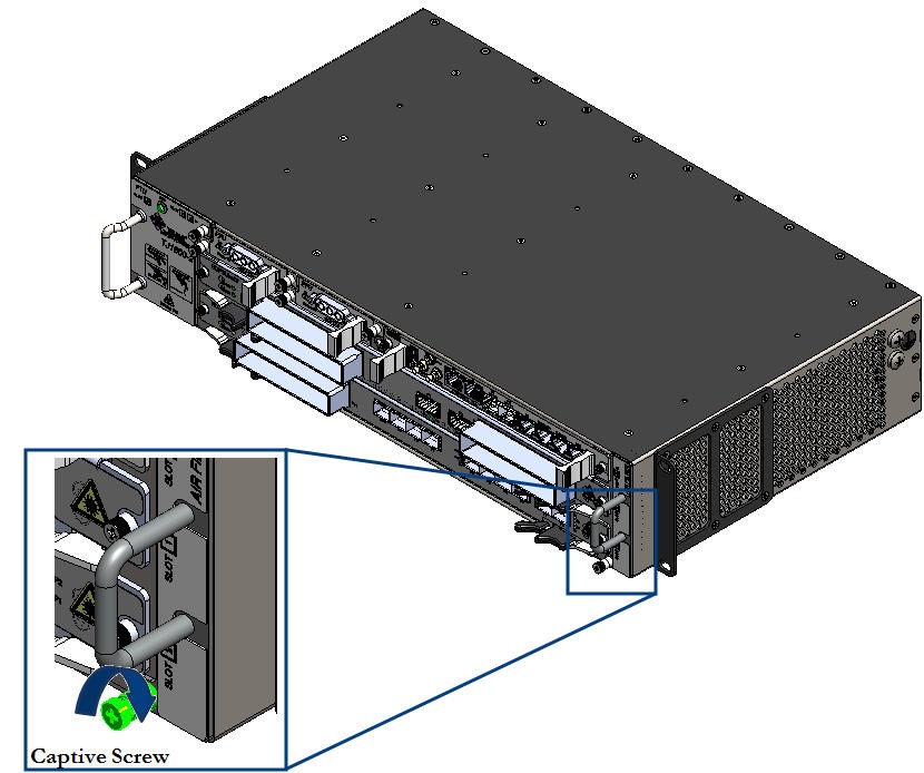 Tightening Captive screw on Air Filter