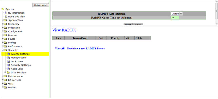 View RADIUS