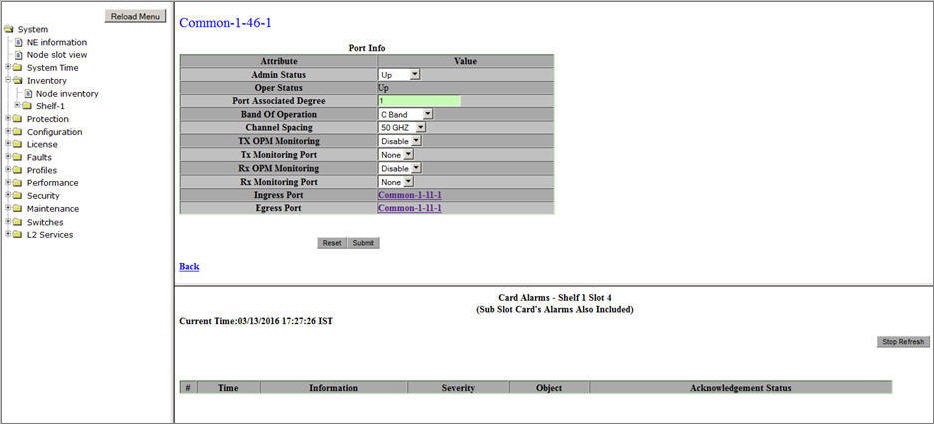 Common Port Info- MDU8-D