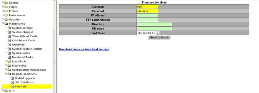 Firmware Download from Remote Machine