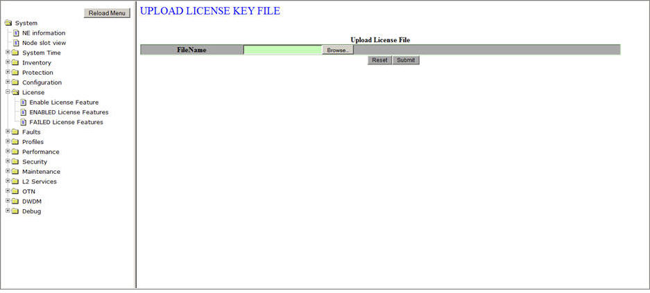 Upload License Key File