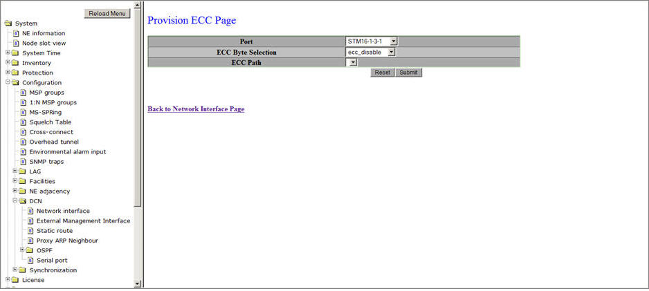 Provision ECC Page