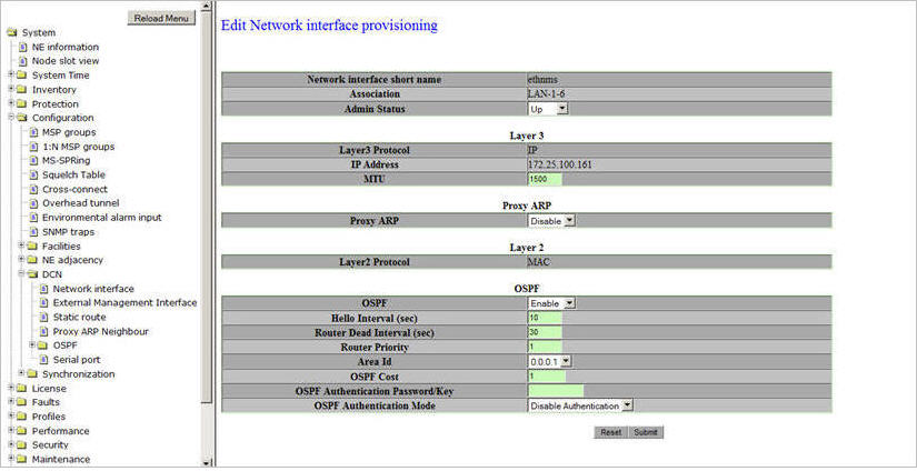 Edit Network interface provisioning