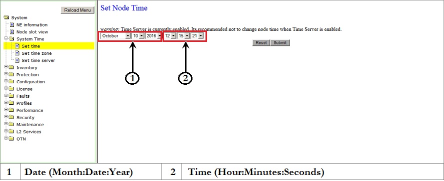 Set Node Time