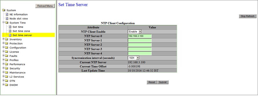 Set Time Server