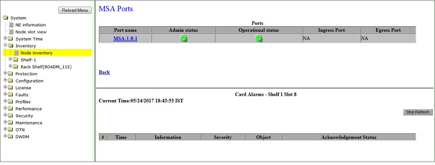 MSA Ports- Mid-Stage Access OFA card