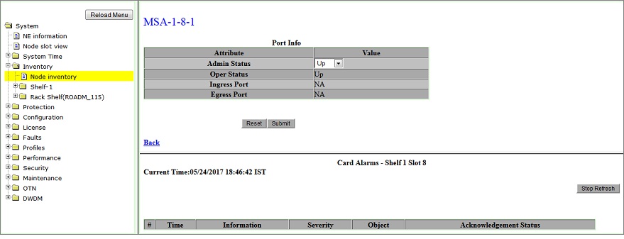 MSA Port Details