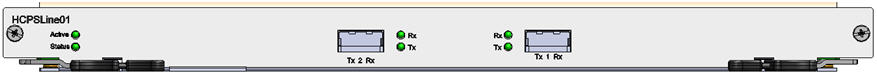 Front Panel View- HCPSLine01 Card
