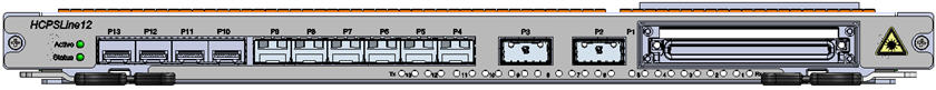 Front Panel View- HCPSLine12 Card