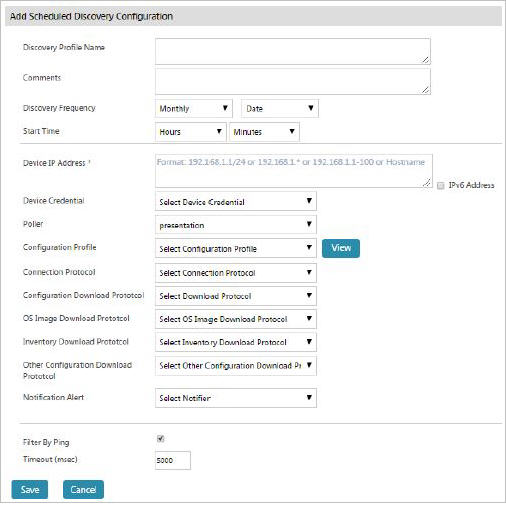 Add scheduled discovery configuration