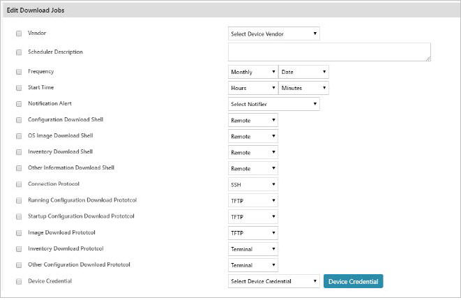 Edit download jobs