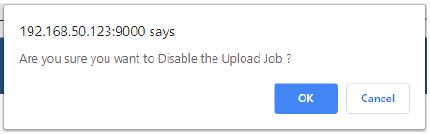 Disable upload job