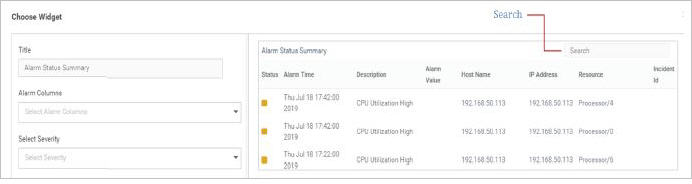 Alarm Status Summary