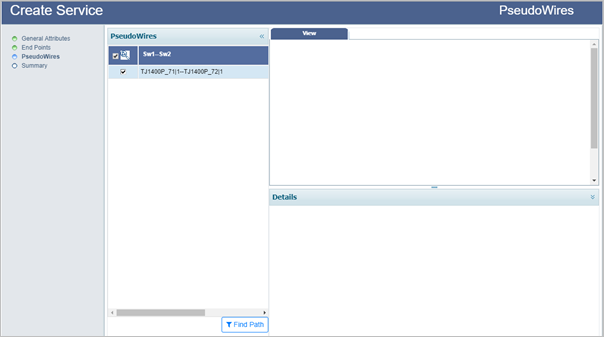 Create MPLS-TP Service- PseudoWires page(QoS)