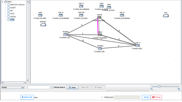 Create Dual Homed Service- Step 3 (Adding Link- Topology Selection page)