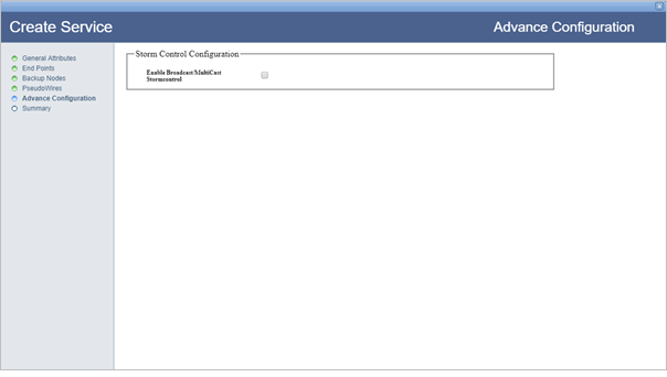 Create Dual Homed Service- Step 5 (Advance Configuration)