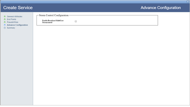 Create Dual Homed Service- Step 5 (Advance Configuration)