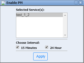 Enable PM window