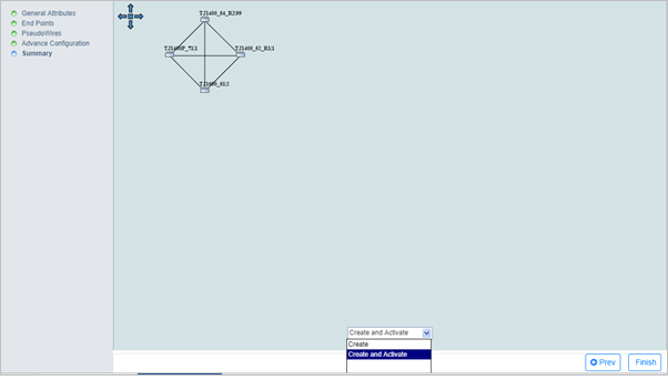 Create ELAN services with full mesh- Step 5 (Summary)