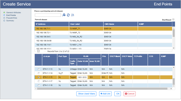 Create ELAN services with Hub and Spoke- Step 2 (Adding Hub)