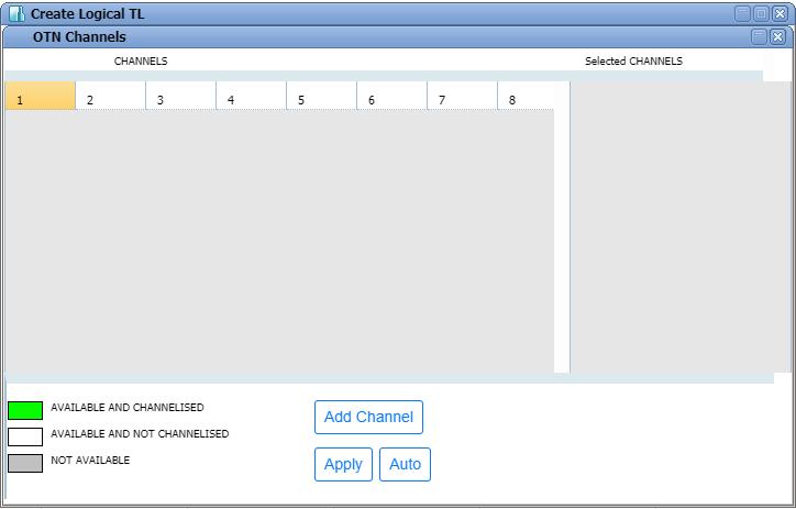 OTN Channels selection