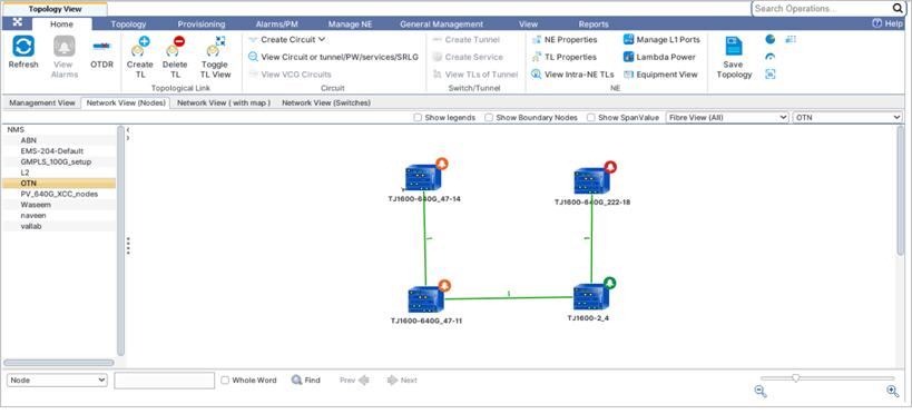 Creating OTN Circuits with CST