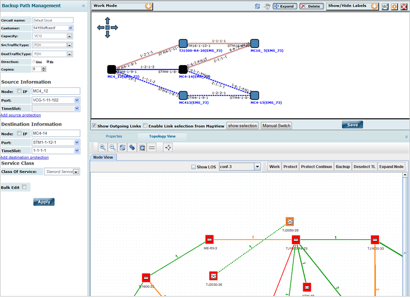 Backup Path Management_Diamond Circuit