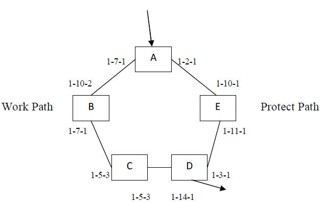 Setup for Single Homing Ring Splitting