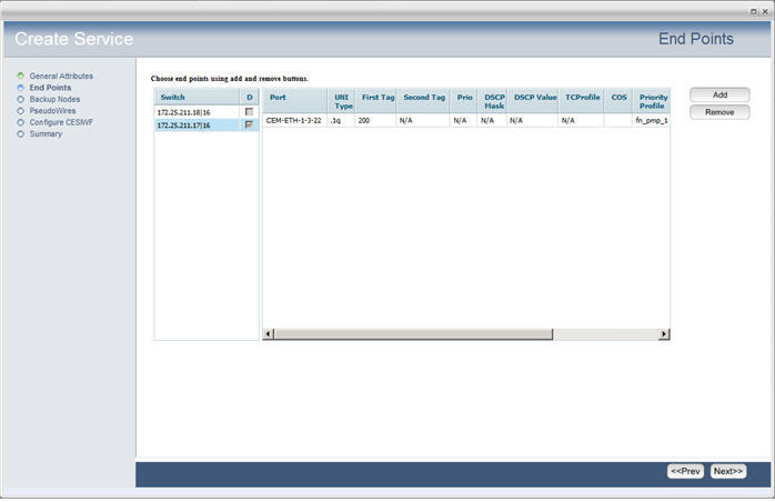 Create DH CEM Service- Step 2 (Endpoints added)