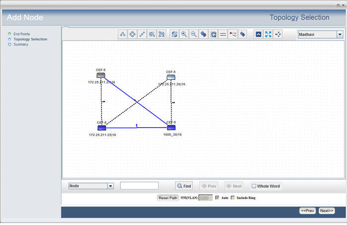 Add Node (Topology Selection)