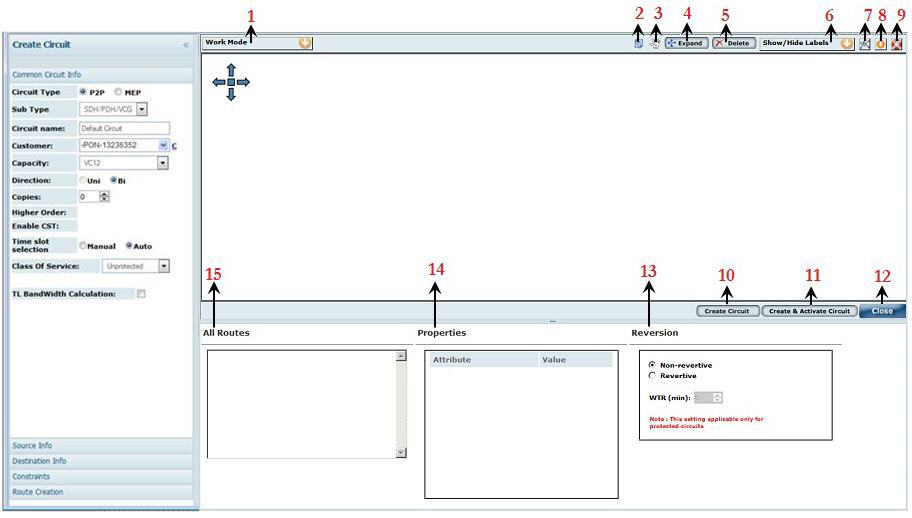 Create Circuit window