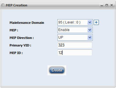 Create .1q_.1ad Service- Step 6 (CFM Configuration - MEP Creation)