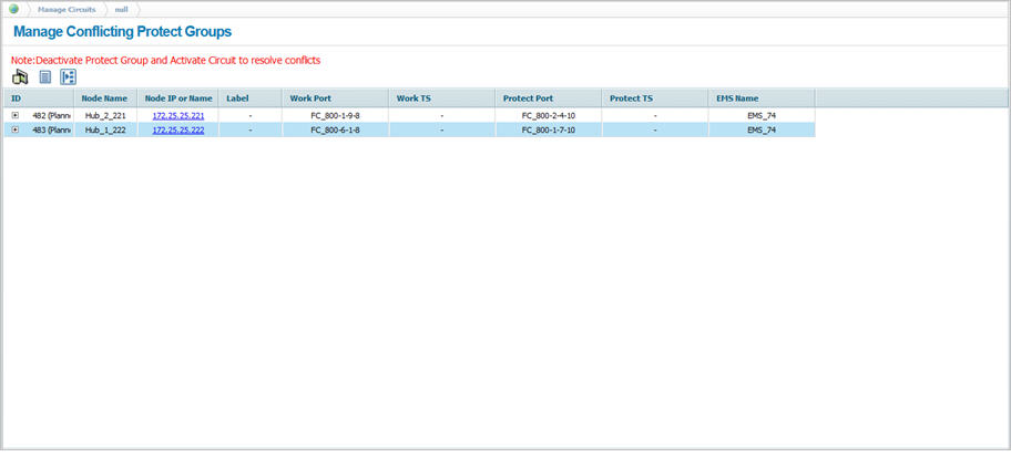 Manage Conflicting Protect Groups