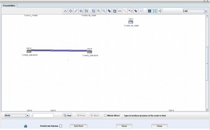 Edit PseudoWire path- Path Highlighted